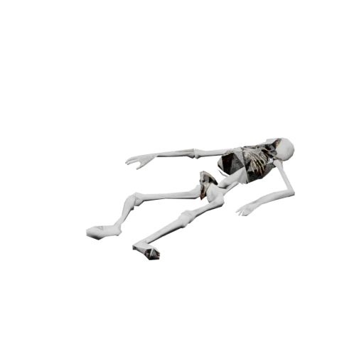Charred Skeleton Prop