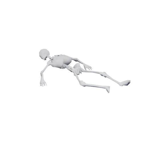 Frozen Skeleton Prop