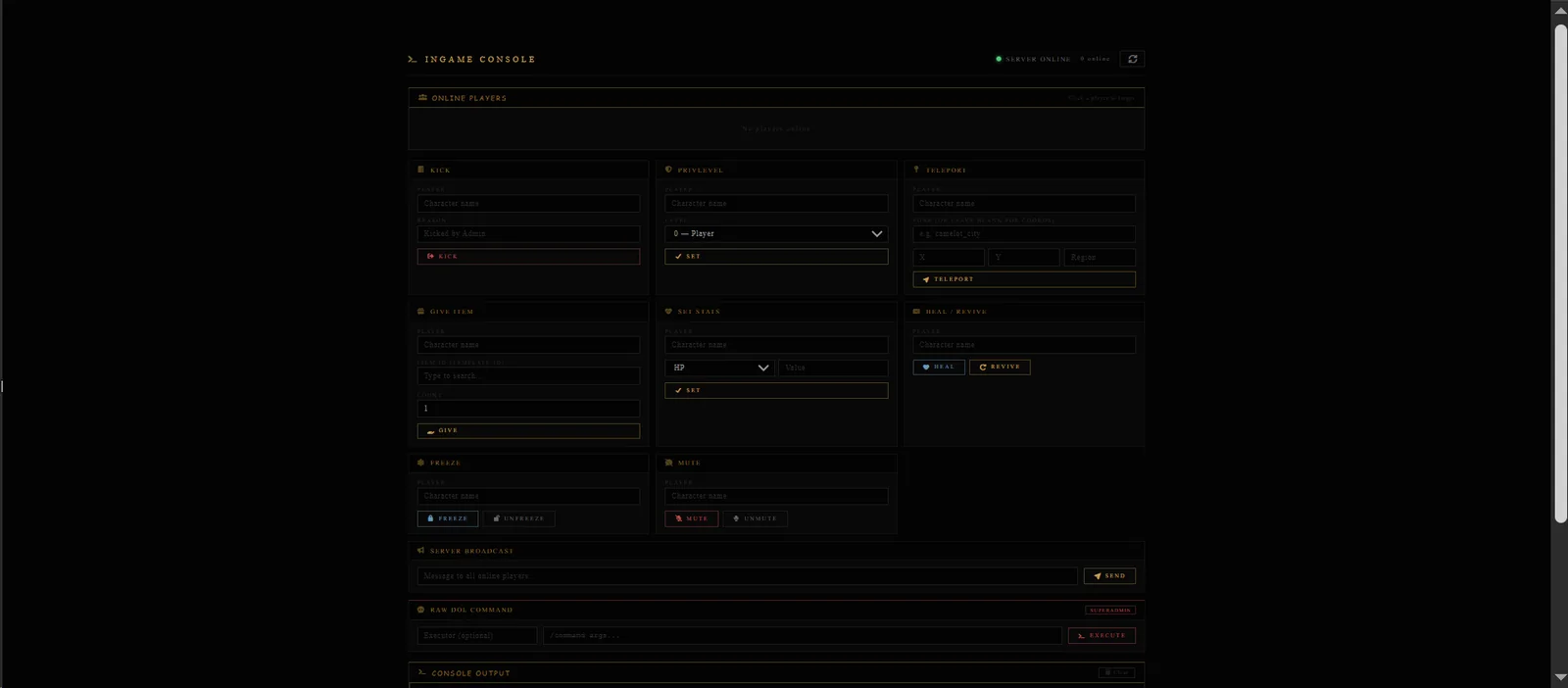 Ingame Console